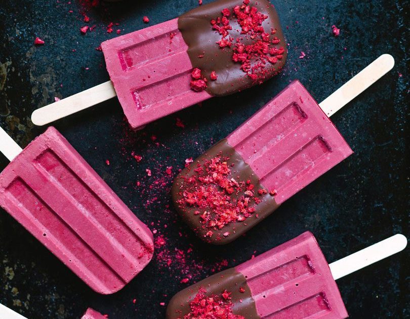 Beetroot, Raspberry & Cacao Creamsicles