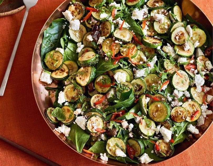 Zucchini, Chilli, Mint & Feta Salad