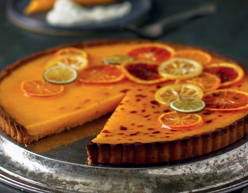 FIVE-SPICE CITRUS TART WITH WHIPPED, SWEET MASCARPONE
