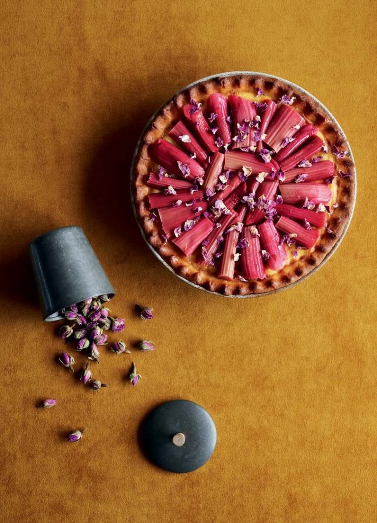 RHUBARB, ROSEWATER & CUSTARD TART - Cuisine Magazine - From New Zealand ...