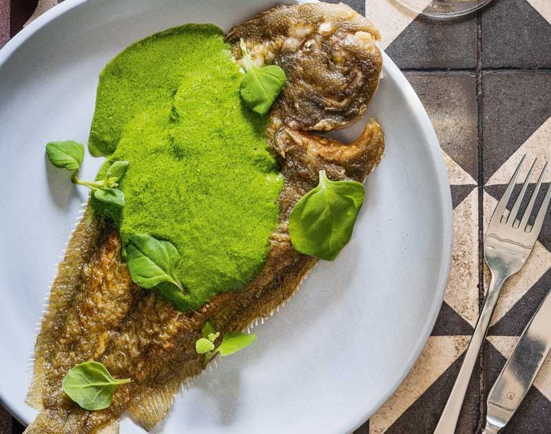 SOLE WITH COASTAL GREEN SAUCE