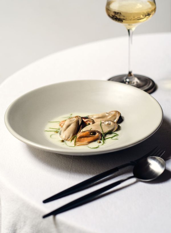 Green Lipped Mussels Steamed In Cider With Green Peppercorn Sorrel Cuisine Magazine From